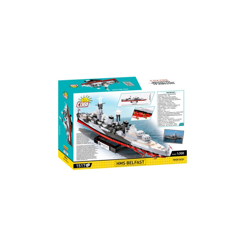 COBI HMS Belfast, Konstruktionsspielzeug(Maßstab 1:300)