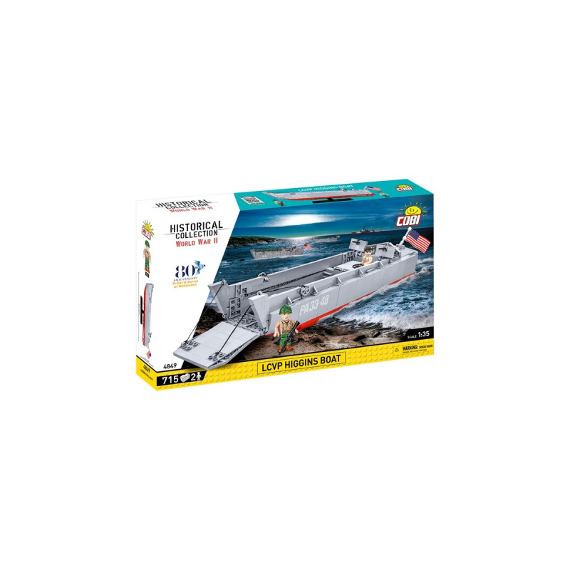 COBI LCVP Higgins Boat, Konstruktionsspielzeug(Maßstab 1:35)