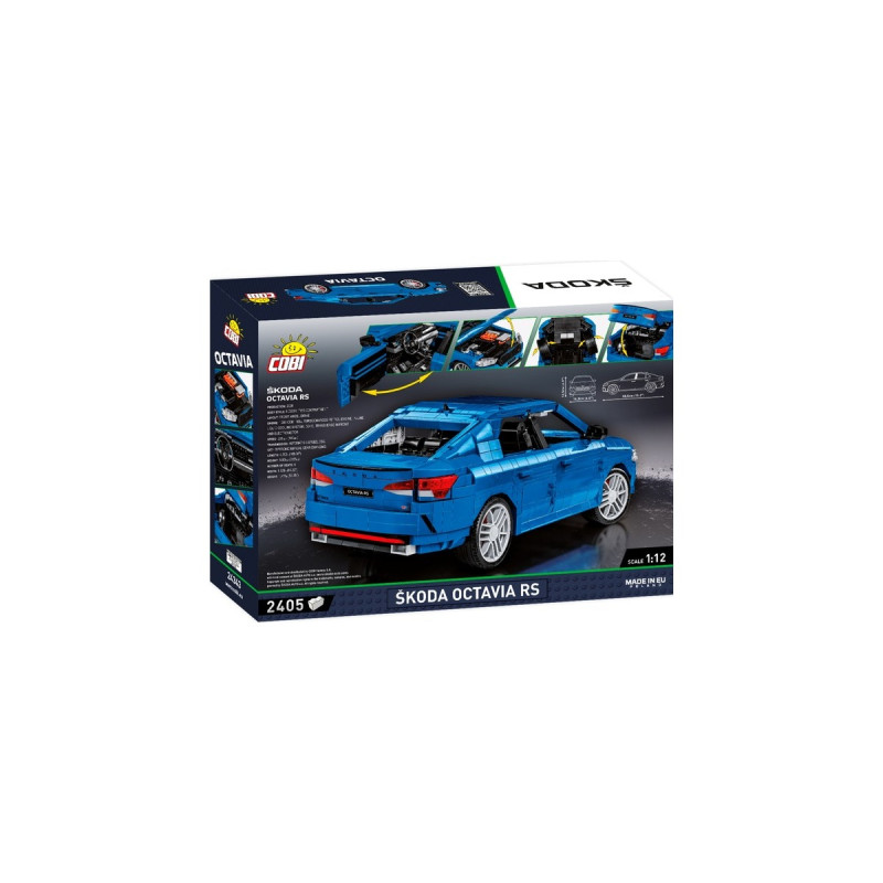 COBI Skoda Octavia RS, Konstruktionsspielzeug(Maßstab 1:12)