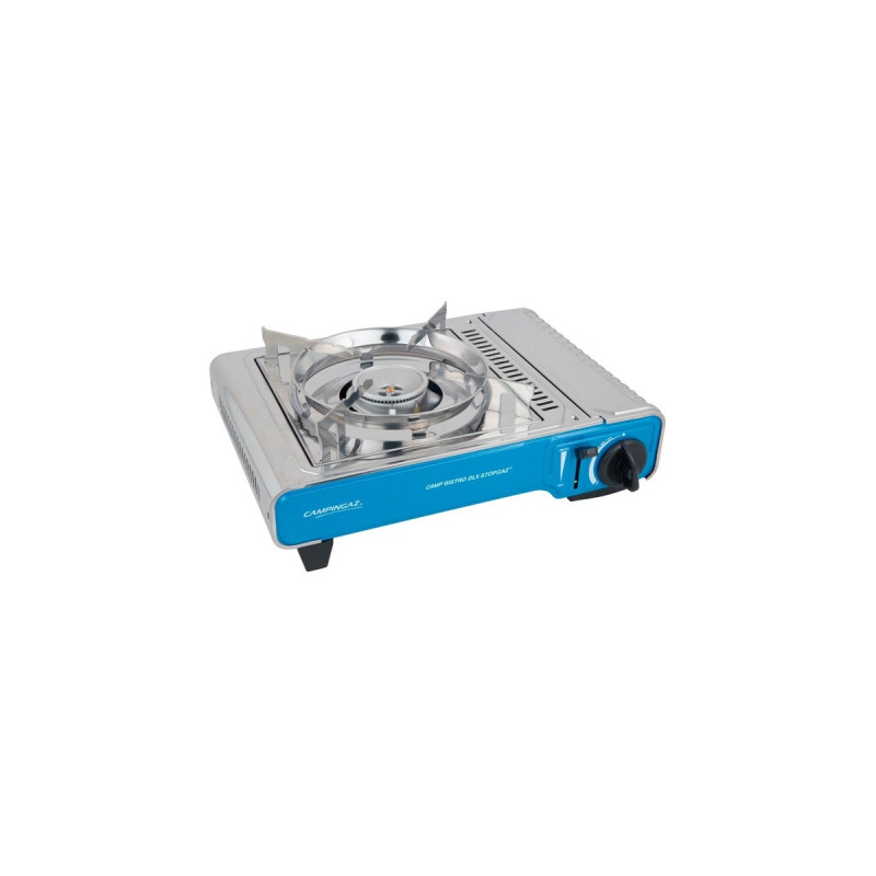 Campingaz Gaskocher Camp'Bistro DLX Stopgaz(silber/blau, 2,2kW Einflammkocher)