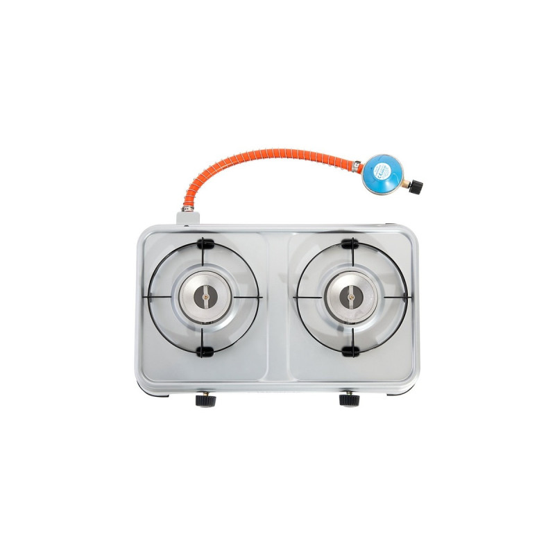 Campingaz Gaskocher Camping Cook CV(grau, Zweiflammkocher)