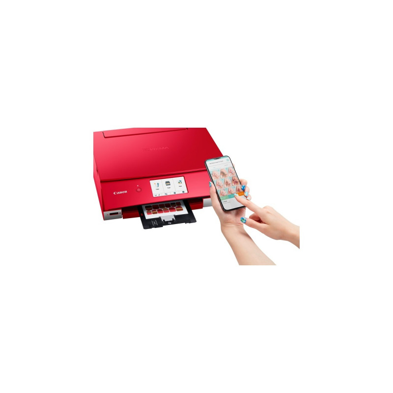 Canon PIXMA TS8352a, Multifunktionsdrucker(rot, USB, WLAN, Scan, Kopie)