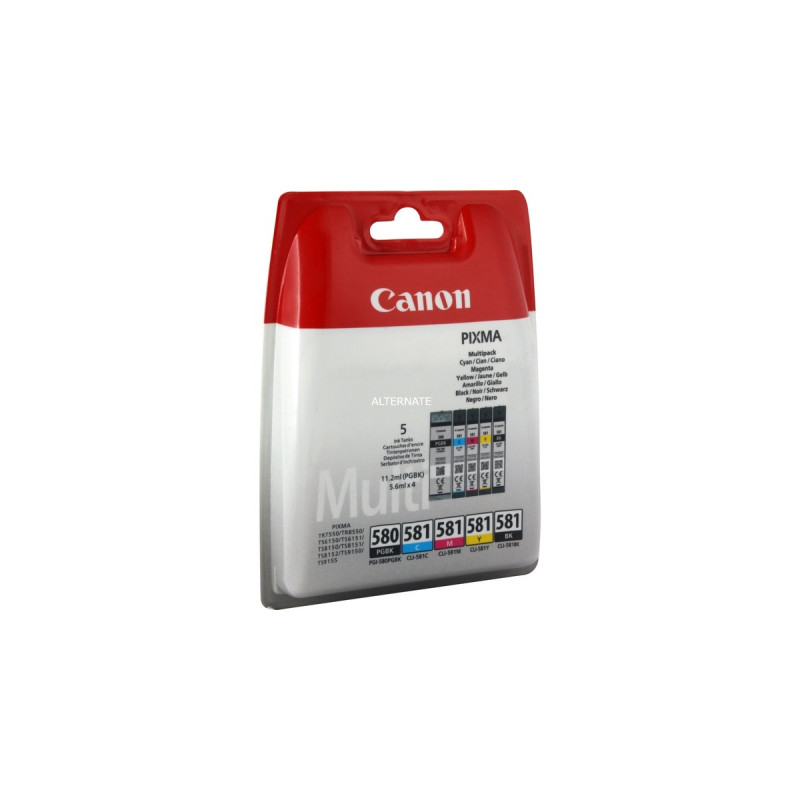 Canon Tinte Multipack PGI-580/CLI-581 BK/C/M/Y