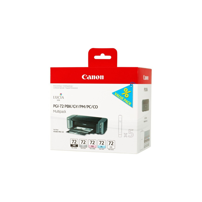 Canon Tinte Multipack PGI-72 PBK/GY/PM/PC/CO