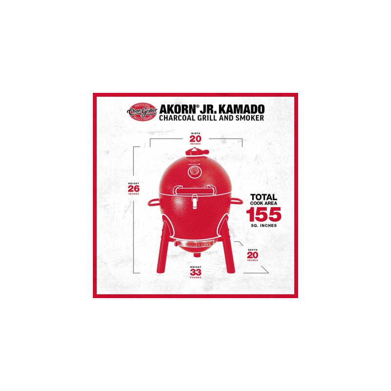 Char-Griller AKORN Jr. Kamado 14