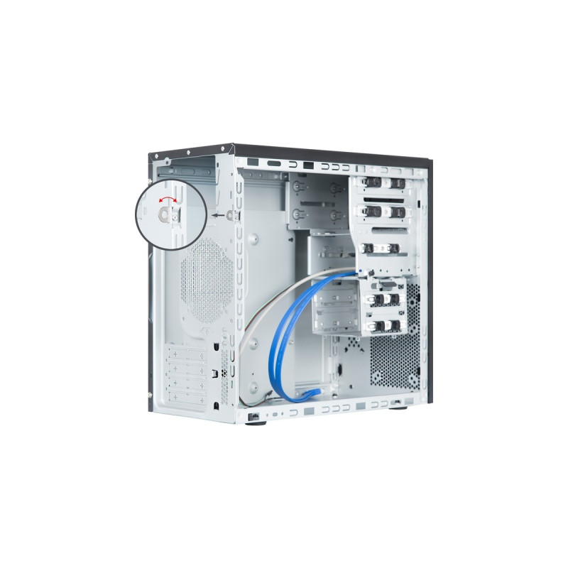 Chieftec BD-25B-350GPB, Tower-Gehäuse(schwarz, inkl. 350-Watt-Netzteil)