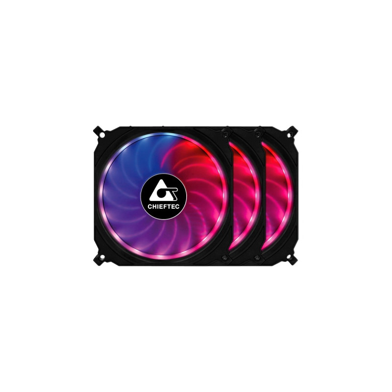 Chieftec CF-3012-RGB 3er-RGB Lüfter Set (Tornado), Gehäuselüfter(3er Pack)