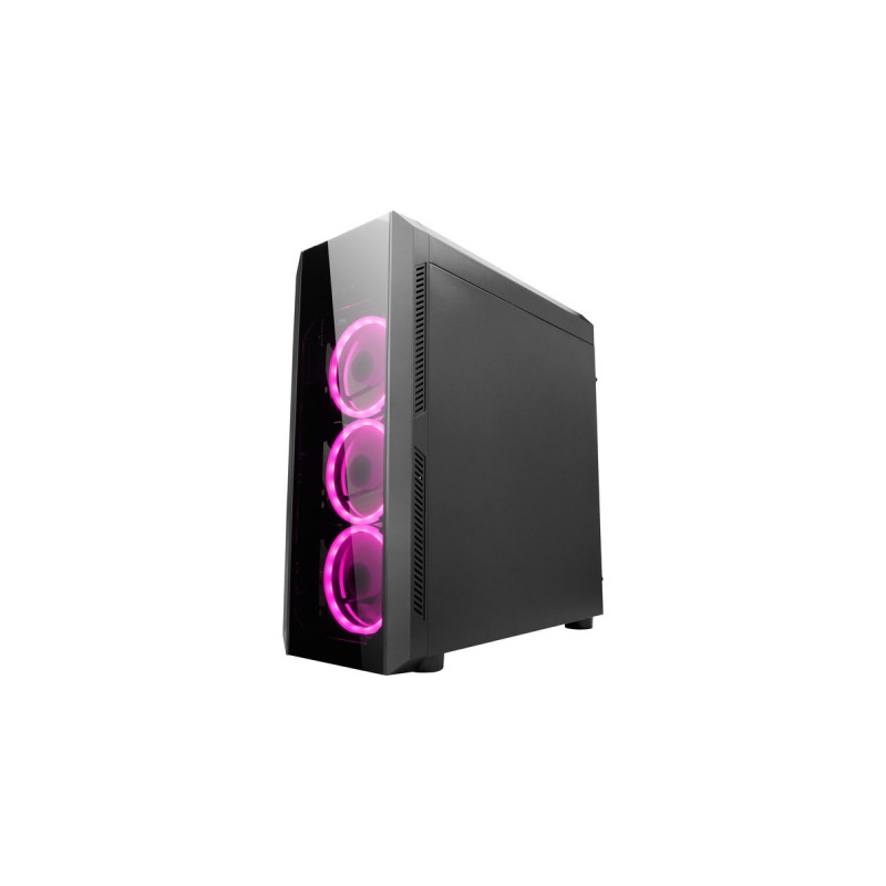 Chieftec GL-02B-OP Scorpion II, Tower-Gehäuse(schwarz, Temperglas)