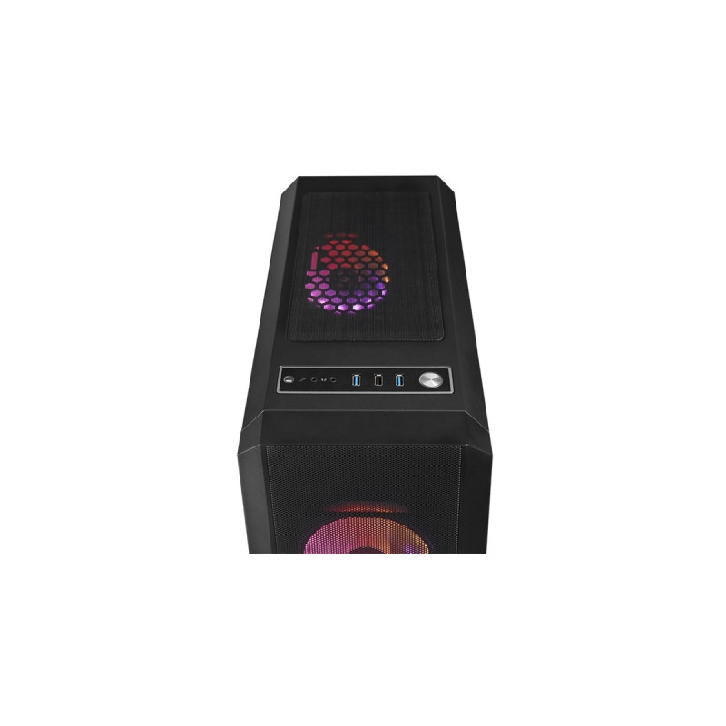 Chieftec GL-04B-OP Scorpion 4, Tower-Gehäuse(schwarz, Seitenteil aus gehärtetem Glas)