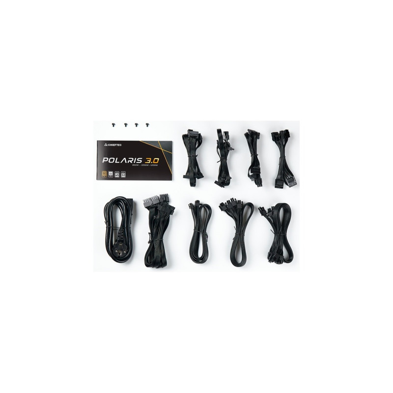 Chieftec PPS-1250FC-A3 1250W, PC-Netzteil(schwarz, Kabel-Management, 1250 Watt)