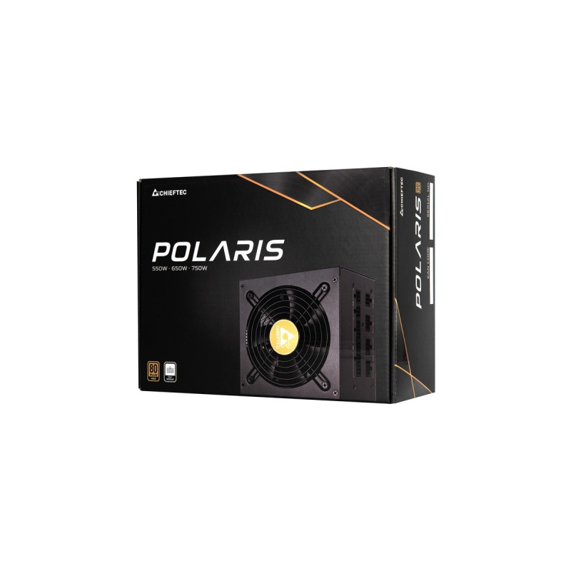 Chieftec PPS-550FC 550W, PC-Netzteil(schwarz, 2x PCIe, Kabel-Management, 550 Watt)