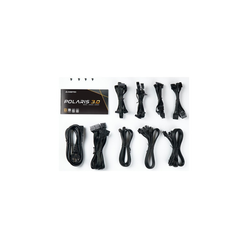 Chieftec PPS-850FC-A3 850W, PC-Netzteil(schwarz, Kabel-Management, 850 Watt)