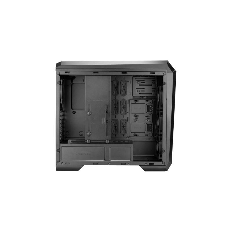 Chieftec Stallion II, Tower-Gehäuse(schwarz, Tempered Glass)