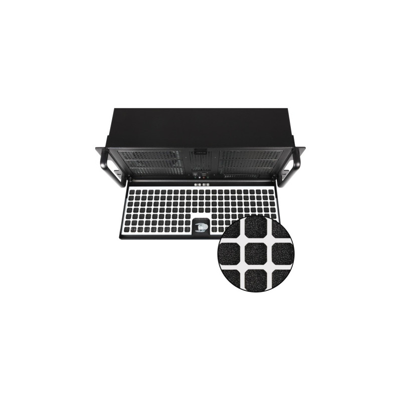 Chieftec UNC-411E-B-OP, Server-Gehäuse(schwarz, 4 Höheneinheiten)