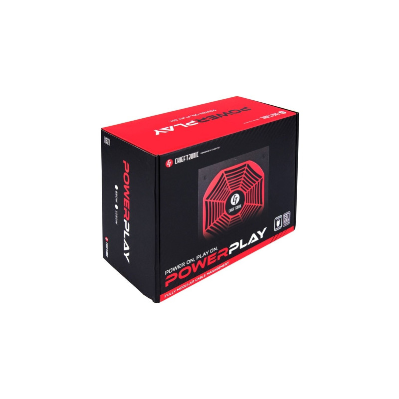Chieftronic GPU-1200FC, PC-Netzteil(schwarz/rot, 8x PCIe, Kabel-Management, 1200 Watt)