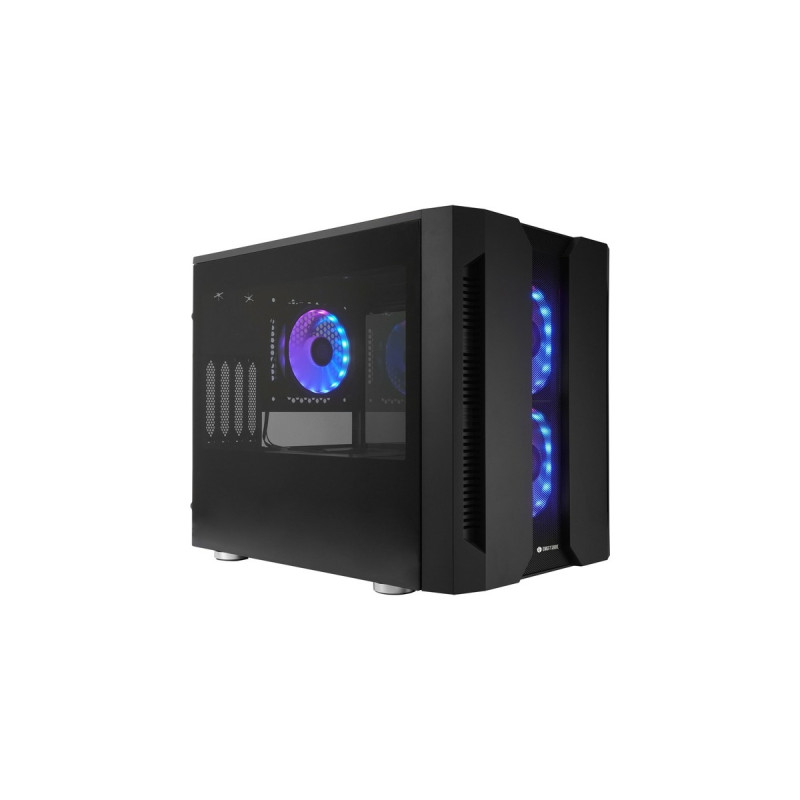 Chieftronic M2 GM-02B-OP, Tower-Gehäuse(schwarz, Seitenteile und Oberteil aus gehärtetem Glass)