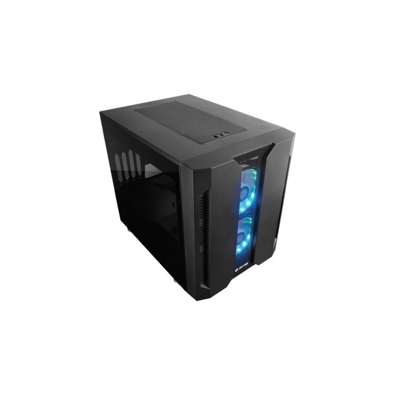 Chieftronic M2 GM-02B-OP, Tower-Gehäuse(schwarz, Seitenteile und Oberteil aus gehärtetem Glass)