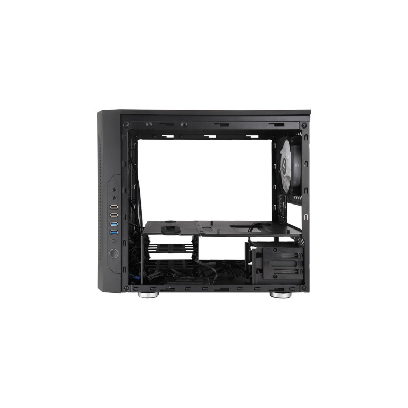 Chieftronic M2 GM-02B-OP, Tower-Gehäuse(schwarz, Seitenteile und Oberteil aus gehärtetem Glass)