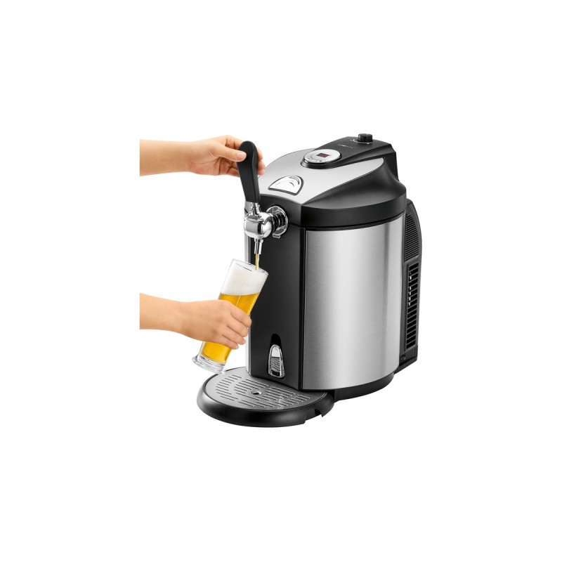 Clatronic Bierzapfanlage BZ 3740(edelstahl/schwarz, Kühlung 2°C - 12°C)