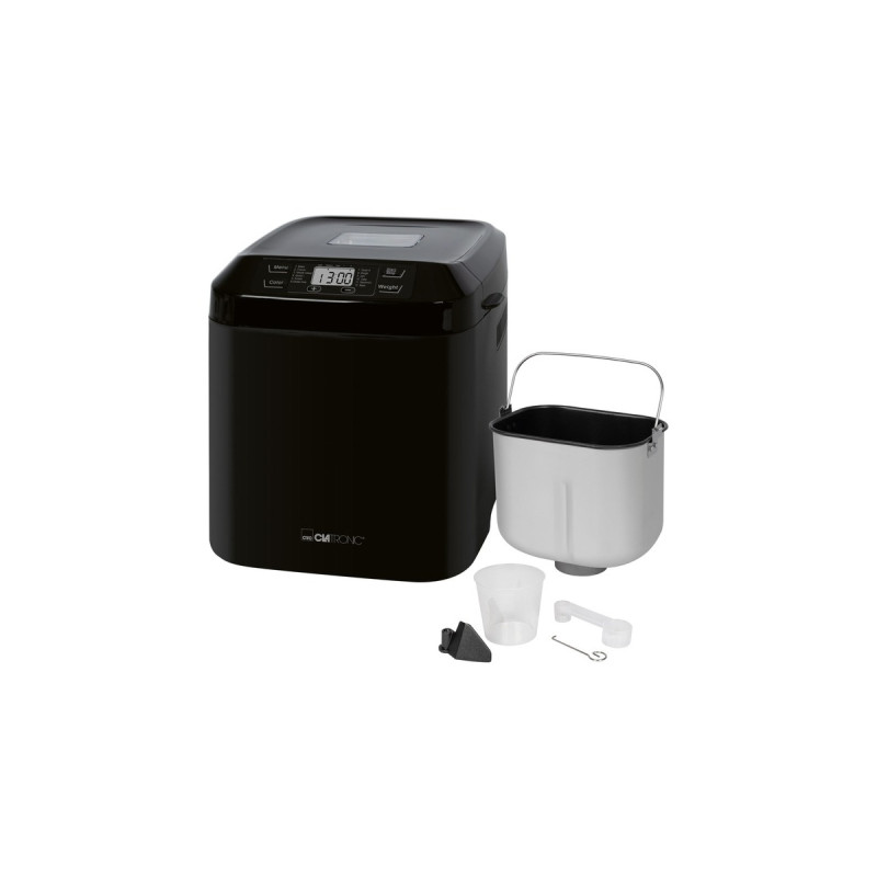 Clatronic Brotbackautomat BBA 3774(schwarz, 550 Watt, 3 Liter, für Brote bis 1,5kg)
