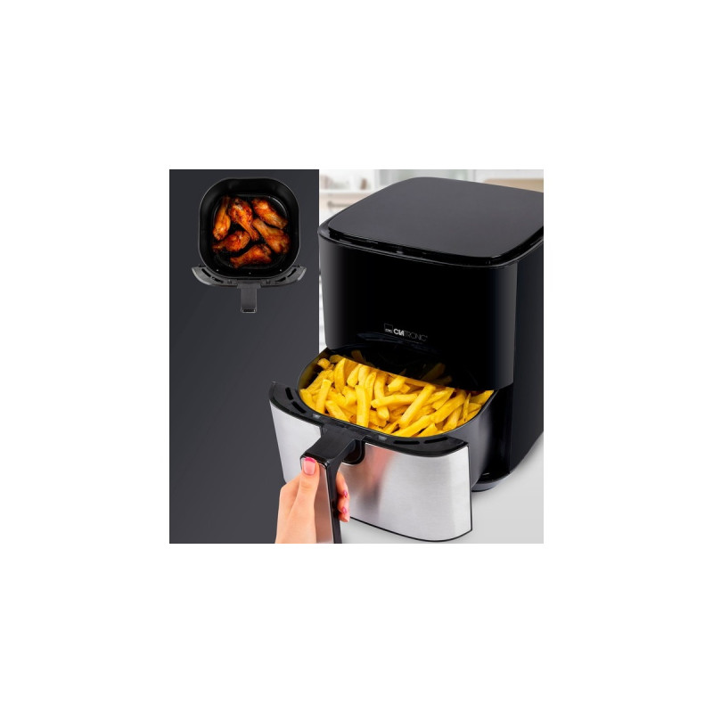 Clatronic FR 3782 H, Heißluftfritteuse(schwarz/edelstahl)