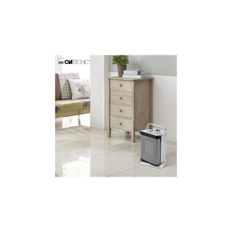 Clatronic HL 3631 Keramik-Heizlüfter(silber/schwarz)