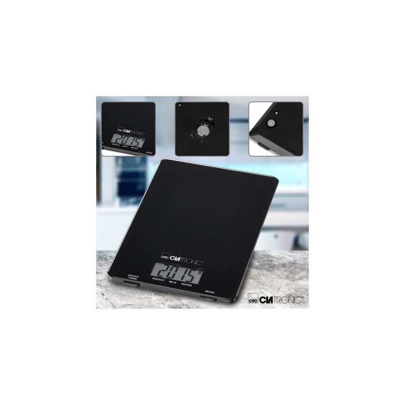 Clatronic Küchenwaage KW 3626(schwarz)