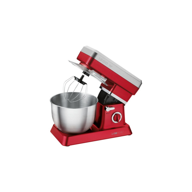 Clatronic Knetmaschine KM 3630, Küchenmaschine(rot, 1.200 Watt)