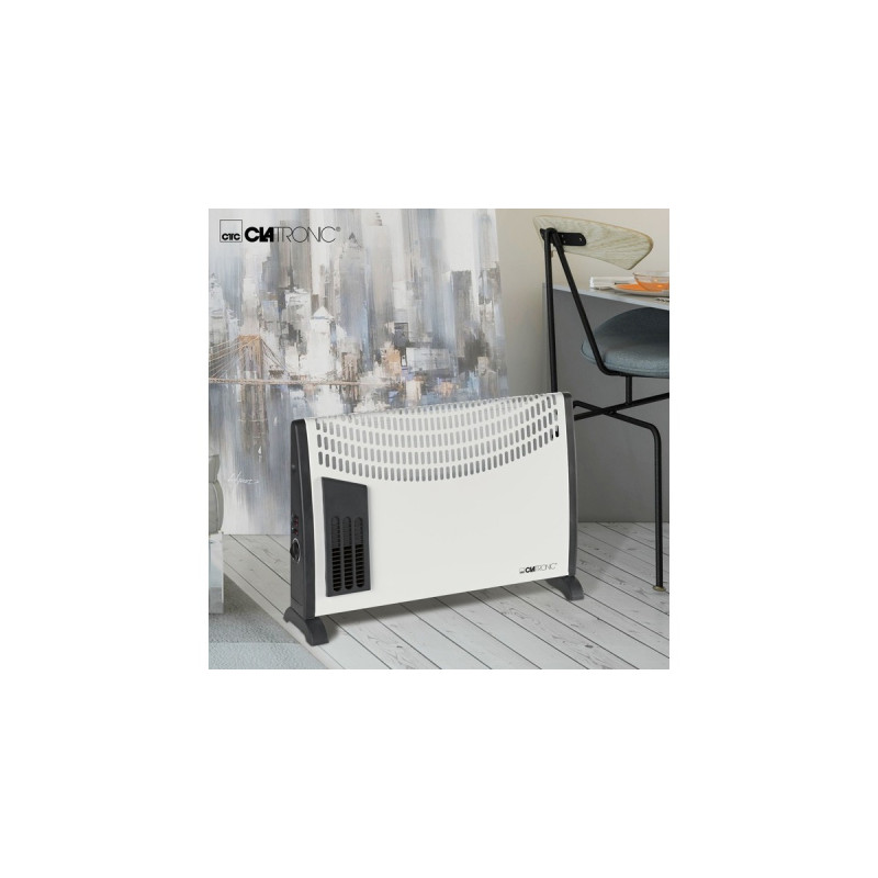 Clatronic Konvektorheizung KH 3433, Standkonvektor(weiß/schwarz)