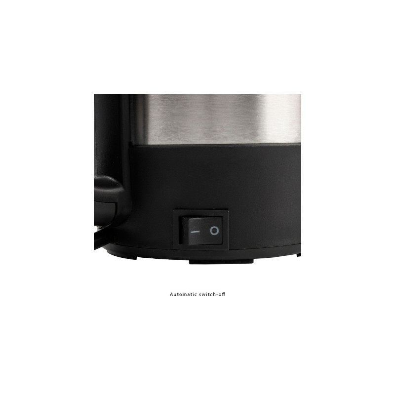 Clatronic Reise-Wasserkocher WKR 3624(edelstahl/schwarz, 0,5 Liter)