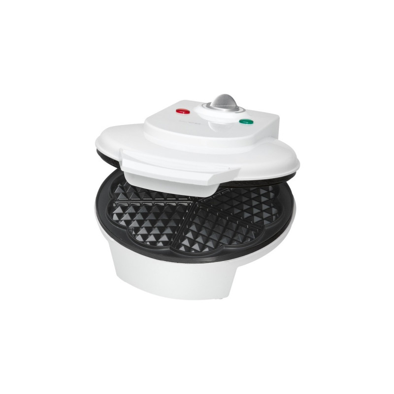 Clatronic Waffelautomat WA 3491, Waffeleisen(weiß, 1.200 Watt)