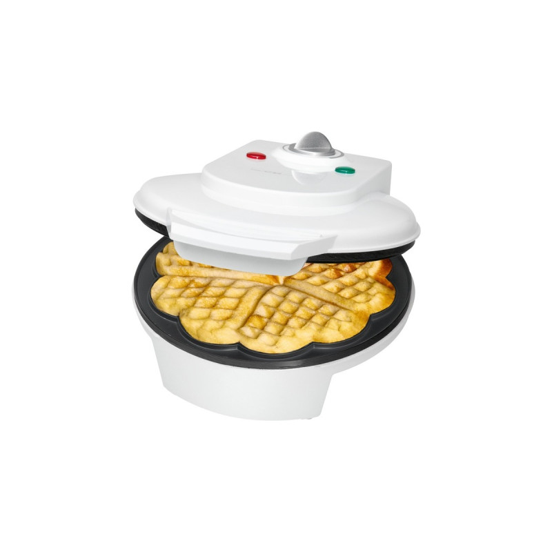 Clatronic Waffelautomat WA 3491, Waffeleisen(weiß, 1.200 Watt)