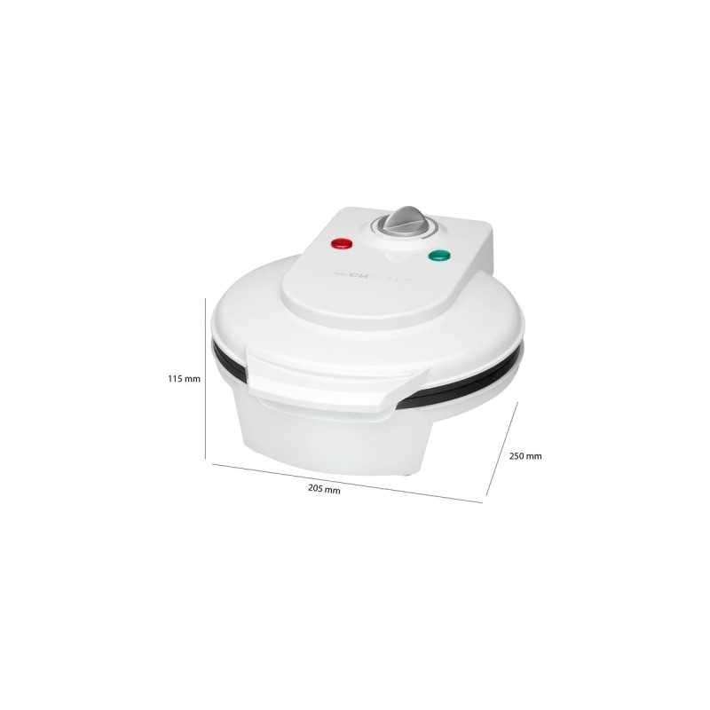 Clatronic Waffelautomat WA 3491, Waffeleisen(weiß, 1.200 Watt)