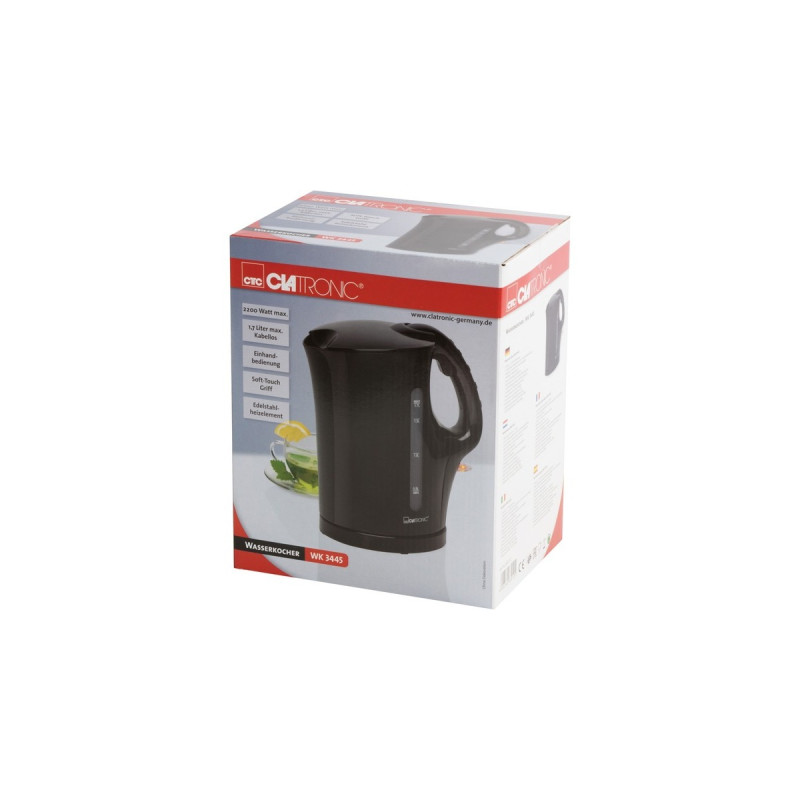 Clatronic Wasserkocher WK 3445(schwarz, 1,7 Liter)