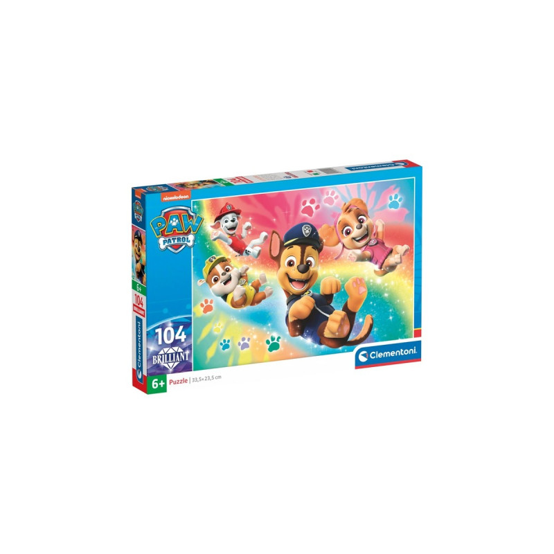 Clementoni Brilliant - Paw Patrol, Puzzle(104 Teile)