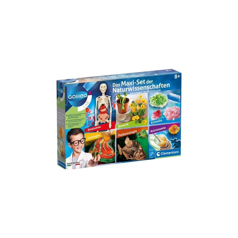 Clementoni Das Maxi-Set der Naturwissenschaften, Experimentierkasten