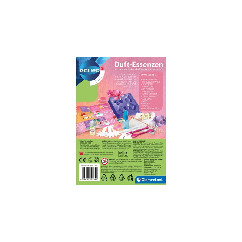 Clementoni Duft-Essenzen, Experimentierkasten