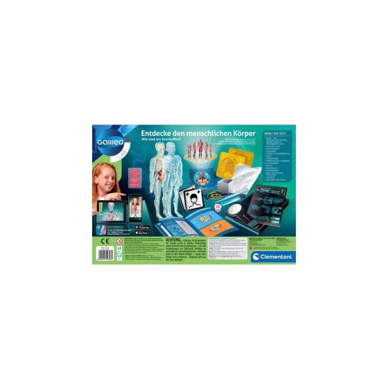Clementoni Entdecke den menschlichen Körper, Experimentierkasten