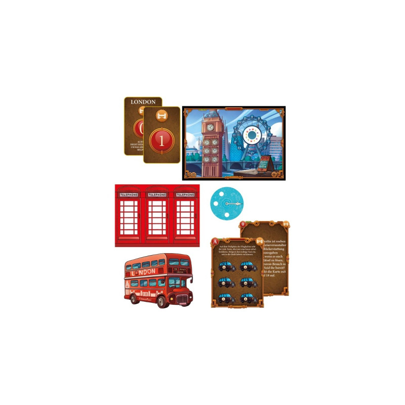 Clementoni Escape Game - Abenteuer in London, Partyspiel