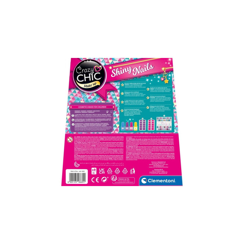 Clementoni Fluoreszierende Nägel, Basteln(mehrfarbig)