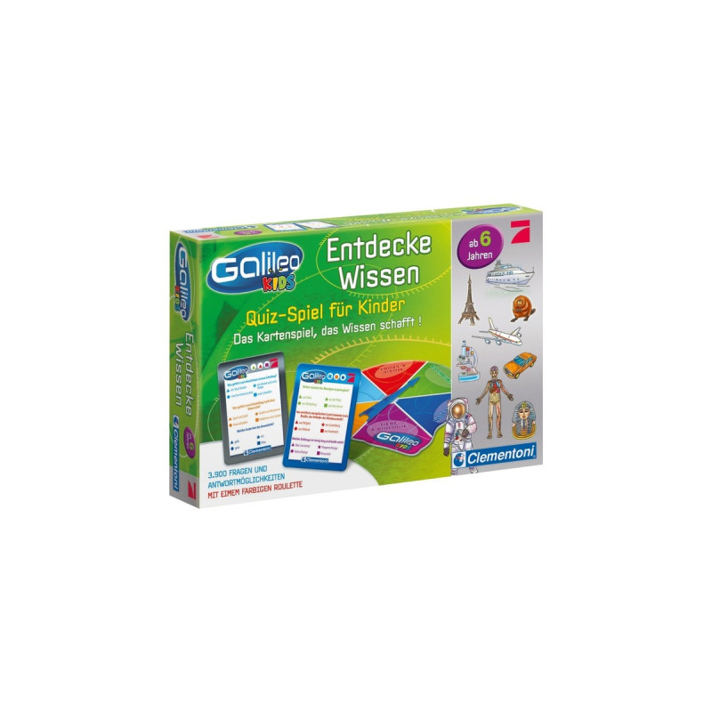 Clementoni Galileo Kids - Wissens-Quiz für Kinder, Quizspiel