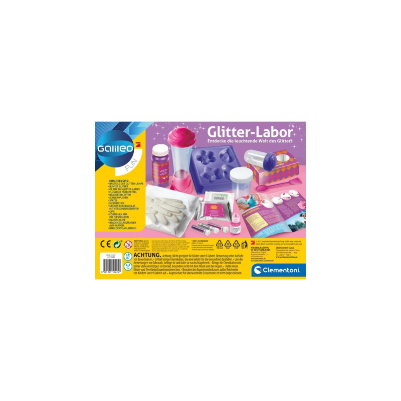 Clementoni Glitter-Labor, Experimentierkasten