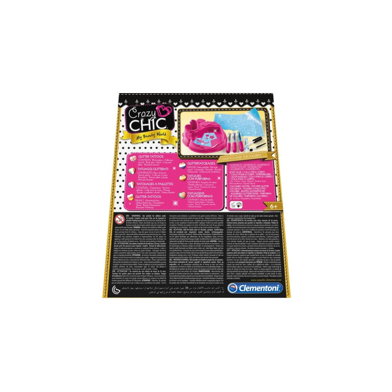 Clementoni Glitzer-Tattoos, Basteln