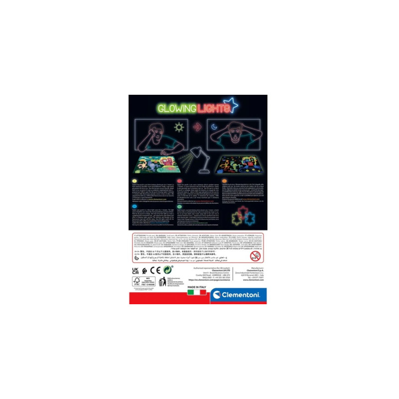 Clementoni Glowing Lights - Marvel Spiderman, Puzzle(104 Teile)