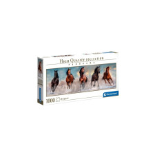 Clementoni High Quality Collection Panorama - Pferde, Puzzle(1000 Teile)