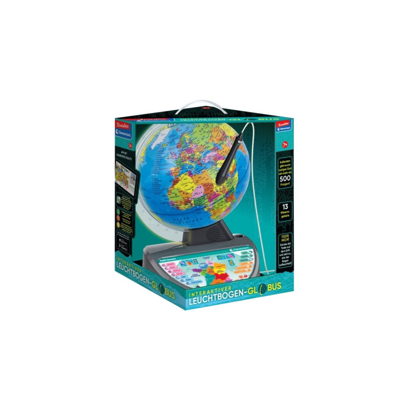 Clementoni Interaktiver Leuchtbogen-Globus, Lernspiel