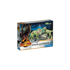 Clementoni Jurassic World 3 - Ausgrabungs-Set Triceratops & Velociraptor, Experimentierkasten