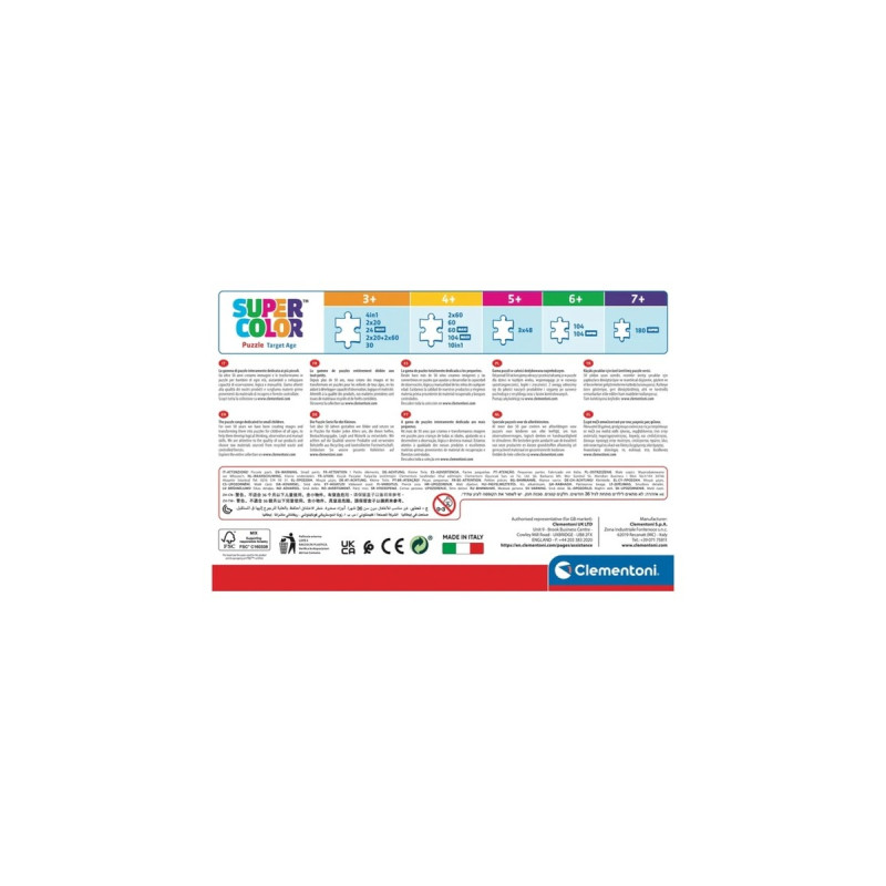 Clementoni Kinderpuzzle Supercolor - Paw Patrol( 2x 60 Teile)