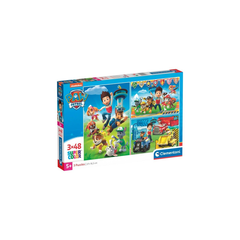Clementoni Kinderpuzzle Supercolor - Paw Patrol(3x 48 Teile)