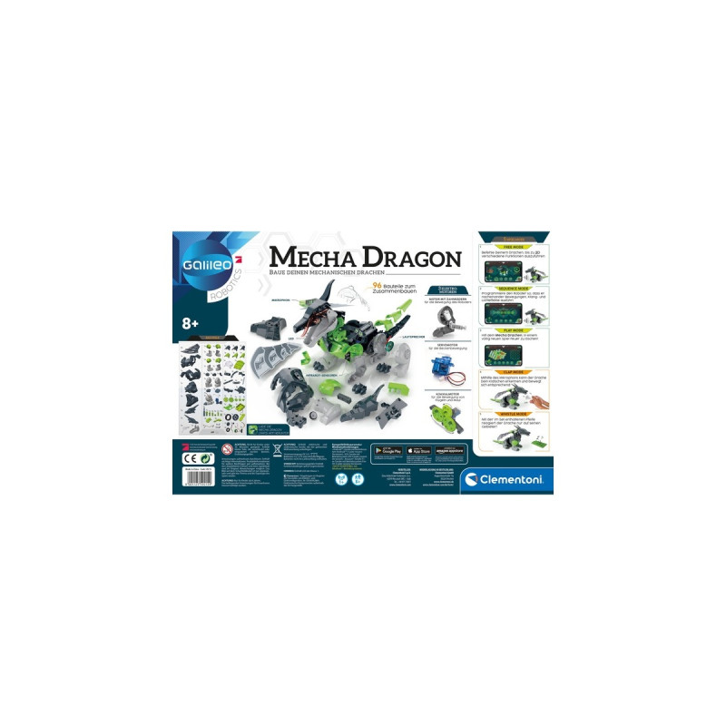 Clementoni Mecha Dragon, Experimentierkasten